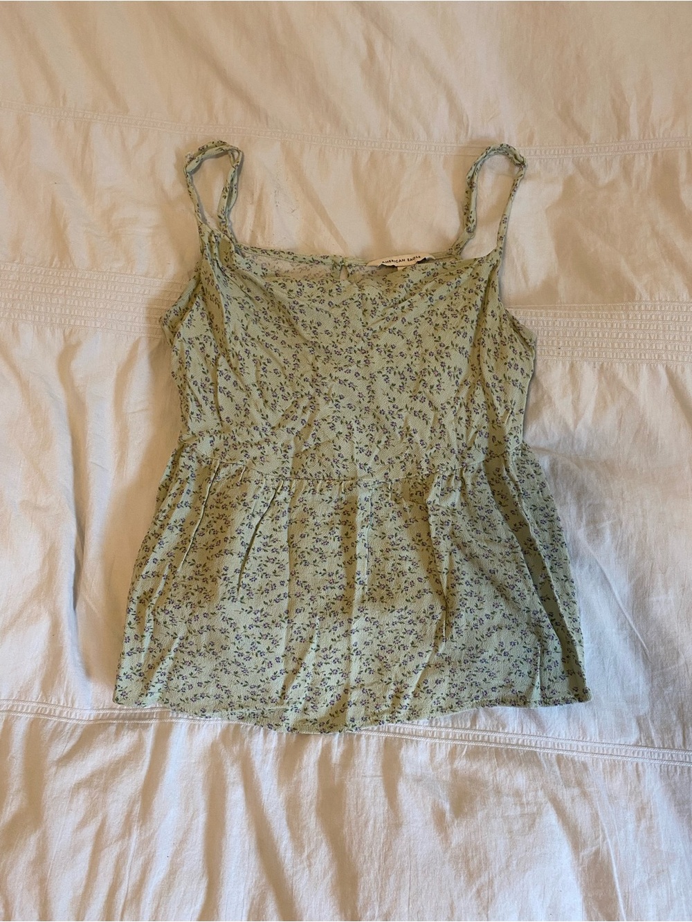 Floral American eagle babydoll top